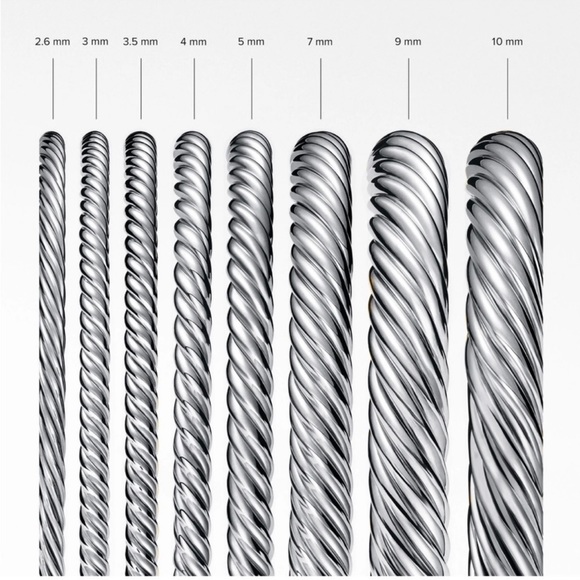 David yurman 14kt bangle 7mm, size medium - Picture 5 of 6